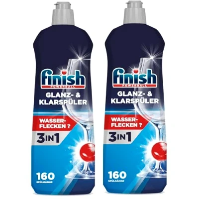 Image of Finish Dishwashing Rinse Aid Liquid Shine and Protect Pack of, BLUE, 800ML, 1 count, (Pack of 2)
