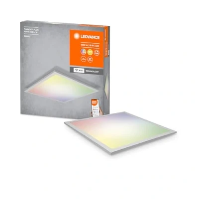 Image of LEDVANCE Smart LEDPanel Luminaire with WiFi Technology for Inside, Tunable White (3000 6500K), RGB Colors Changeable, 450 mm X mm, Compatible Google and Alexa, SMART+ ORBISPLUS MULTICOLOR