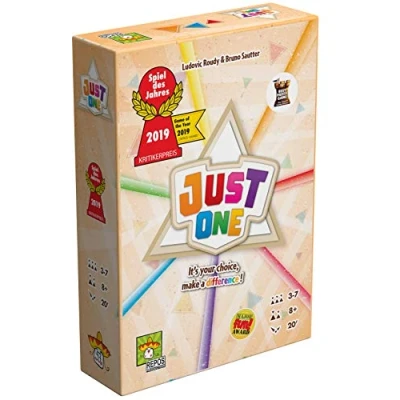 Image of Repos Production Just One Party Game Ages 8+ 3 7 Players 20 Minute Playing Time