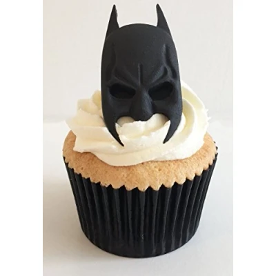 Image of Holly Cupcakes 6 Fantastic Sugar Batman Heads