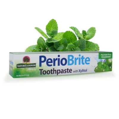 Image of Nature&#039;s Answer Perio Brite Toothpaste 113.4g Natural Oral Care Refreshing Mint for Healthy Teeth and Gums
