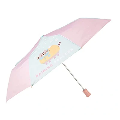 Image of Grupo Erik Pusheen Umbrella Lightweight, Compact &amp; Foldable With Cover Travel Kids Gifts Cool