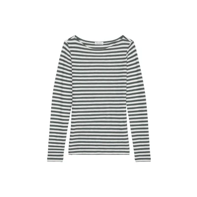 Image of Marc O&#039;Polo BOAT NECK Striped Long sleeved top, Women&#039;s, Size: Small, Multi
