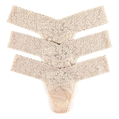 Image of Hanky Panky Multi Pack Signature Lace Low Rise Thong 3 OS