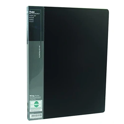 Image of Pentel Recycology DCF442AI Display Book Wing with 20 Pockets Black