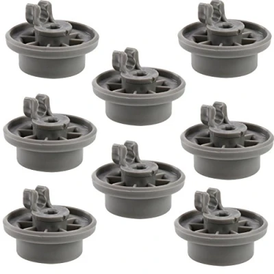 Image of 8x Dishwasher Basket Rack Wheel Large Lower Wheels Compatible with Bosch/Gaggenau/Neff/Whirlpool 165314 00165314 AP2802428 420198 423232 AH3439123 EA3439123 PS3439123 C00290453 00183955