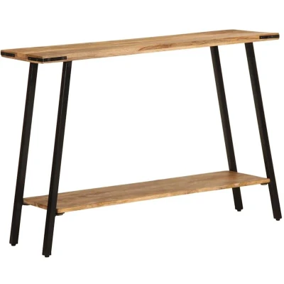 Image of vidaXL Console Table 110x30x75 cm Solid Wood Mango
