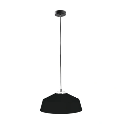 Image of Tonty Dome Pendant Ceiling Light Black, 34cm, 1x E27