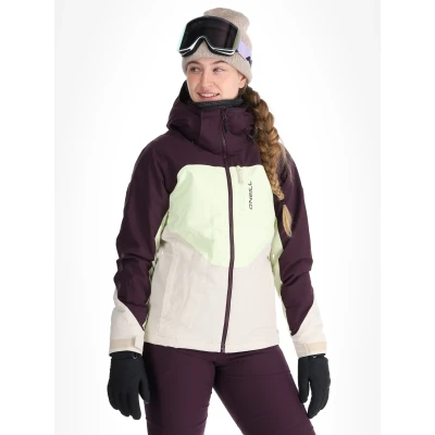 Image of O&#039;Neill Carbonite Snowboard jacket, Women&#039;s, Size: XS, Aubergine colour block
