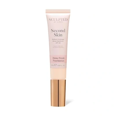 Image of Second Skin Dewy Liquid Mineral Foundation from Sculpted by Aimee (Porcelain 1.0) 32ml Cruelty Free, Vegan Face for Medium Coverage with SPF 50