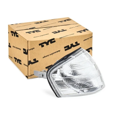 Image of 2028260843, 2028261043, A2028260843, A2028261043 Turn Signal TYC 18 3357 01 2 Crystal clear Right Front without bulb holder