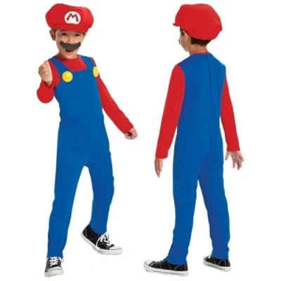 Image of Disguise 115799K 15L 6 Mario Fancy Dress Intl Costume, Boys, (7 8)