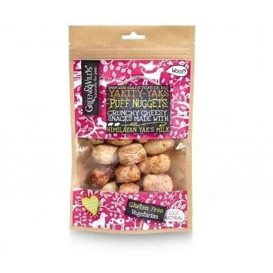 Image of Green &amp; Wilds Yakity Yaks Puff Nuggets 75g Dog Snack Treat