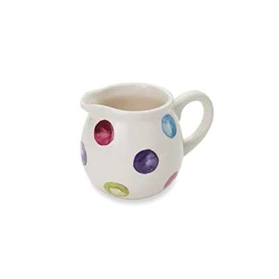 Image of Cooksmart British Designed Milk Jug Ceramic for Or Creamer Jugs All Type of Kitchens Spotty Dotty