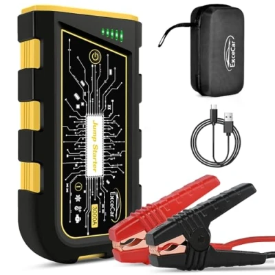 Image of LifBetter Y29P Car Battery Booster Jump Starter, 3000A 12V Portable Starter Power Pack with Safe Jumper Cables,Car LED Flashlight and Quick Charge