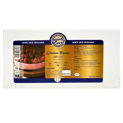Image of Professional Leaf Gelatine sheets Bronze 1Kg x 300