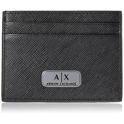 Image of Armani Exchange Credit card Holder MAN&#039;S Business holder, Size: One Size, Nero/black
