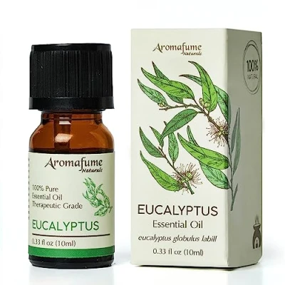 Image of AROMAFUME Eucalyptus Essential Oils 100% Natural, Therapeutic Grade Oil Pure, Herbal Aromatherapy for Home Diffusers Gifts Her 10ml