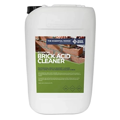Image of Stonecare4u Essential Brick Acid Cleaner 25 Litre High Performance Formula Effortlessly Removes Cement &amp; Mortar Residue from Walls Brickwork…
