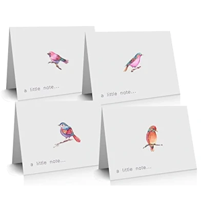 Image of 12 x Simple Premium Note Cards Made from Recycled Paper