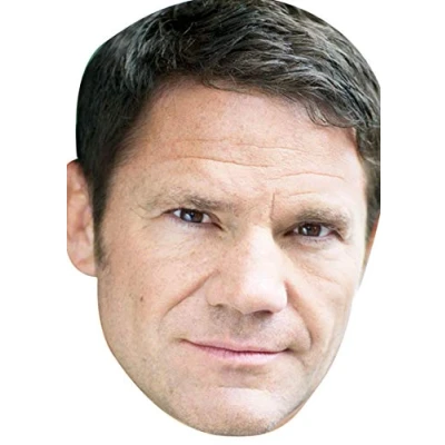 Image of FoxyPrinting Steve Backshall Tv Stars 2018 Celebrity Cardboard Party Face Mask Fancy Dress