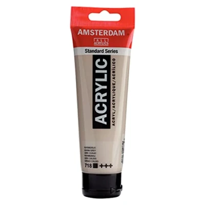Image of Amsterdam Standard Series Acrylic Tube 120 ml Warm Grey 718 (17097182)