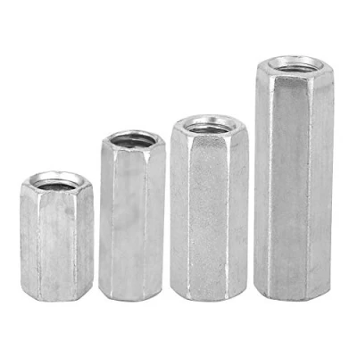 Image of 10pcs Long Rod Nut Hex Coupling Nuts Hexagonal Sleeve Standoff M8 Threaded Fasteners(M8*28)