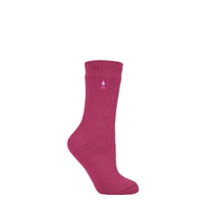 Image of Women&#039;s 1 Pair SOCKSHOP Original Heat Holders 2.3 TOG Thermal Socks Raspberry 4 8 Ladies
