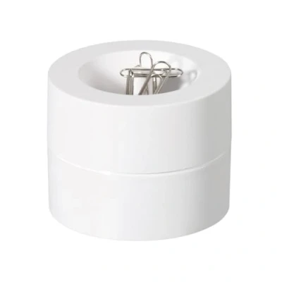 Image of MAUL magnetic paperclip holder, Ø 73mm, H66mm, White