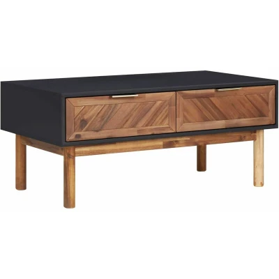 Image of vidaXL Coffee Table 90x50x40 cm Solid Acacia Wood and MDF