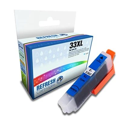 Image of Refresh Cartridges Remanufactured Ink Cartridge Replacement for Epson 33XL / T3362 (Cyan)