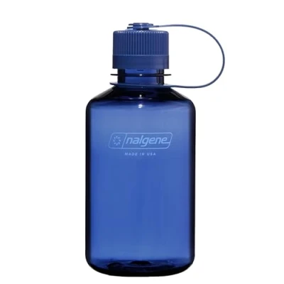 Image of Nalgene Sustain Tritan BPA Free Water Bottle Made with Material Derived from 50% Plastic Waste, 16 OZ, Narrow Mouth, Denim