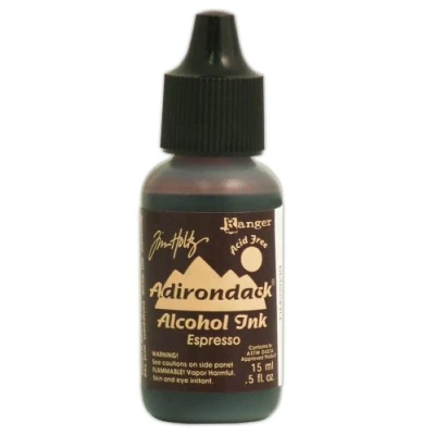 Image of Ranger Tim Holtz AAIS 22039 Adirondack Alcohol Ink, Espresso, 0.5oz