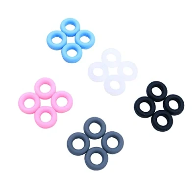 Image of Hsthe Sea Silicone Eyeglasses Temple Tips Sleeve Retainer,Anti Slip Round Comfort Glasses Retainers, Tip Ear Hook Holder Ring For Spectacle Sunglasses Reading Eyewear,10pairs