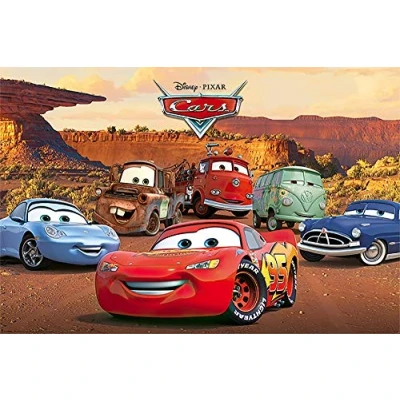 Image of Pyramid International Cars (Characters) 61 x 91.5cm Maxi Poster, Wood, Multi Colour