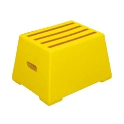 Image of Yellow Plastic 1 Tread Safety Step 325094