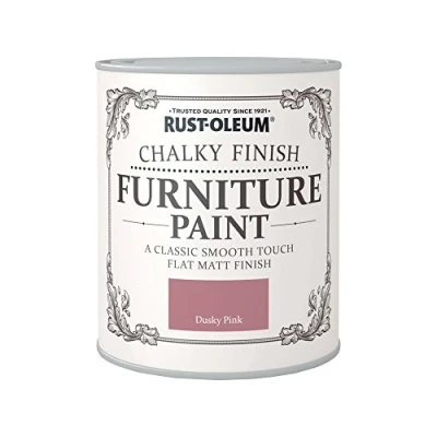 Image of Rust Oleum AMZ0042 Chalky Furniture Paint Dusky Pink 125 ml