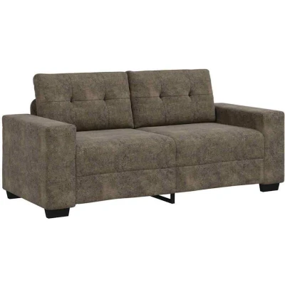 Image of vidaXL Loveseat Sofa with Cushion Dark grey Artificial Leather