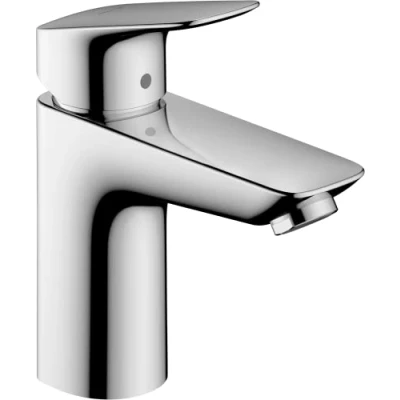 Image of hansgrohe Logis basin mixer tap 100 with CoolStart energy saving function, without waste, chrome 71103000