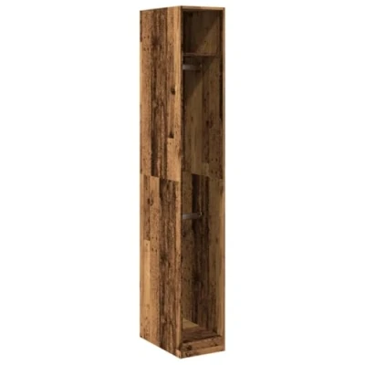 Image of vidaXL Wardrobe Closet Organizer Old Wood, Engineered Modern Style, Compact Size 200x50x30 cm