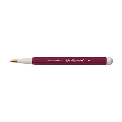 Image of LEUCHTTURM1917 365594 Drehgriffel Nr. 1, Port Red Ballpoint pen with royal blue ink