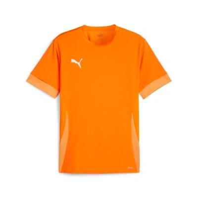 Image of Puma Teamgoal Matchday Sports Tshirt, Men&#039;s, Size: Medium, Rickie orange/white/bright melon
