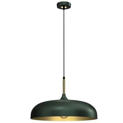 Image of Milagro Dome Pendant Lamp Lincoln Green 1xE27