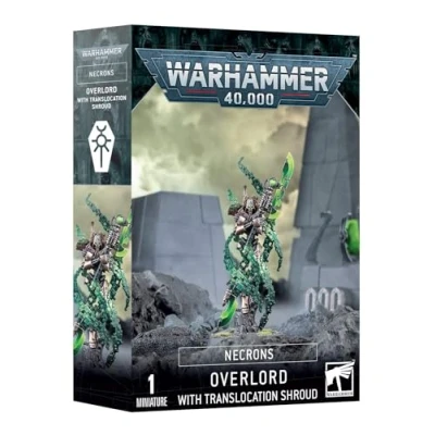 Image of Games Workshop Warhammer 40,000 Necrons: Overlord + Translocation Shroud, Black