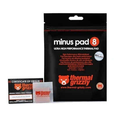Image of Thermal Grizzly Minus Pad 8 Self Adhesive Cooling Conductive Elastic and Adaptable Silicone Thermopad CPU/GPU/PS4/PS5/Xbox