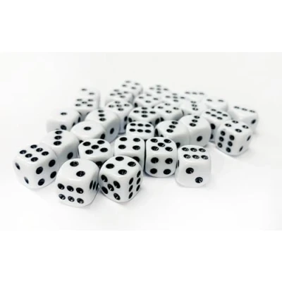 Image of Warlord Games 30x D6 Dice Pack 10mm Classic (White)