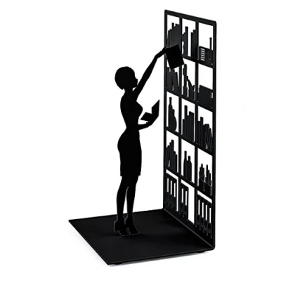 Image of Balvi The Library metal bookend.