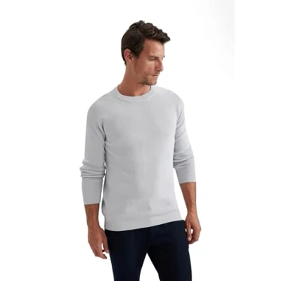 Image of DeFacto Men&#039;s A8458ax Blouse, Gray, S