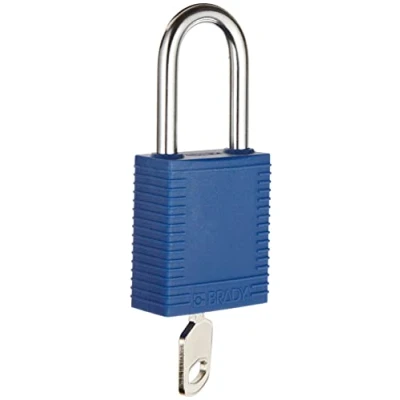 Image of Nylon Security Padlock, 38.50mm x 86.50mm 19.50mm, Orange, Pack of 6