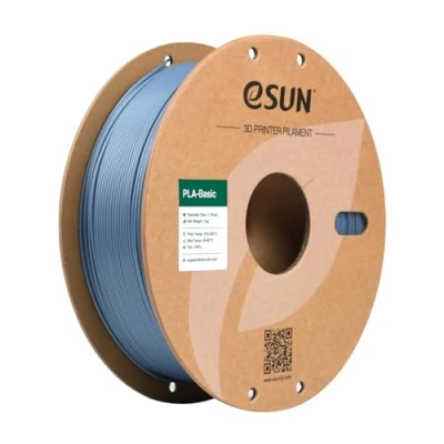 Image of eSUN PLA Filament 1.75mm, Basic 3D Printer Dimensional Accuracy +/ 0.05mm, 1KG Spool (2.2 LBS) Speedy for Printers,Light Grey